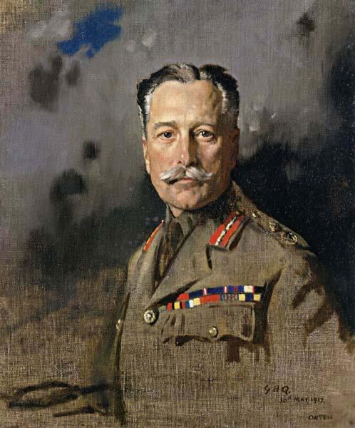 Sir William Orpen Field-Marshal Sir Douglas Haig,KT.GCB.GCVO,KCIE,Comander-in-Chief,France France oil painting art
